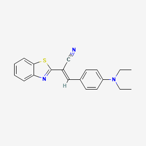 (E)-2-(1,3-benzothiazol-2-yl)-3-[4-(diethylamino)phenyl]prop-2-enenitrile