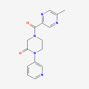 4-(5-Methylpyrazine-2-carbonyl)-1-(pyridin-3-yl)piperazin-2-one