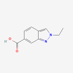 molecular formula C10H10N2O2 B2393071 2-Ethylindazole-6-carboxylic acid CAS No. 1780467-74-4