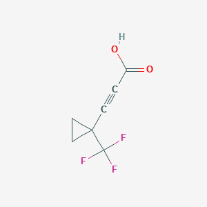 3-[1-(Trifluoromethyl)cyclopropyl]prop-2-ynoic acid