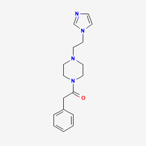 1-(4-(2-(1H-imidazol-1-yl)ethyl)piperazin-1-yl)-2-phenylethanone
