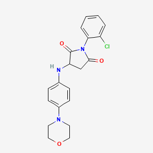 1-(2-Chlorophenyl)-3-((4-morpholinophenyl)amino)pyrrolidine-2,5-dione