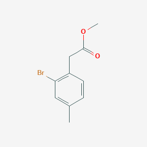 molecular formula C10H11BrO2 B2393106 Methyl 2-(2-bromo-4-methylphenyl)acetate CAS No. 1069114-83-5; 77053-52-2