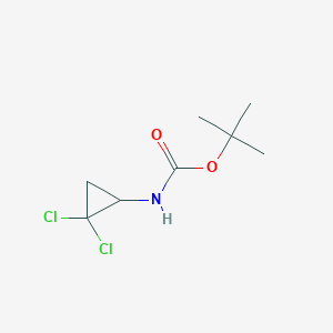 molecular formula C8H13Cl2NO2 B2393111 tert-butyl N-(2,2-dichlorocyclopropyl)carbamate CAS No. 2225146-59-6