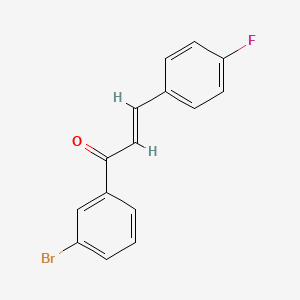 molecular formula C15H10BrFO B2393126 (2E)-1-(3-Bromophenyl)-3-(4-fluorophenyl)prop-2-en-1-one CAS No. 358656-02-7