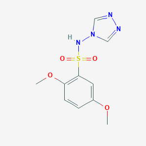 molecular formula C10H12N4O4S B239313 2,5-dimethoxy-N-(4H-1,2,4-triazol-4-yl)benzenesulfonamide 