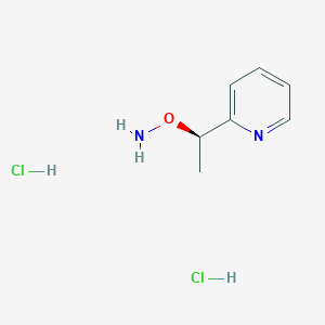 molecular formula C7H12Cl2N2O B2393132 (R)-O-(1-(Pyridin-2-yl)ethyl)hydroxylamine dihydrochloride CAS No. 2241107-47-9