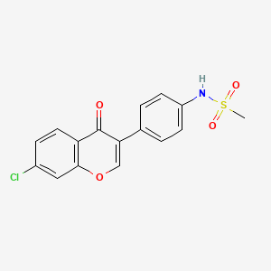 N-(4-(7-chloro-4-oxo-4H-chromen-3-yl)phenyl)methanesulfonamide