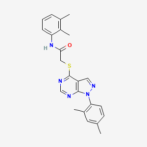 molecular formula C23H23N5OS B2393140 N-(2,3-dimethylphenyl)-2-[1-(2,4-dimethylphenyl)pyrazolo[3,4-d]pyrimidin-4-yl]sulfanylacetamide CAS No. 893925-47-8