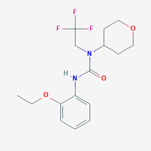 3-(2-ethoxyphenyl)-1-(tetrahydro-2H-pyran-4-yl)-1-(2,2,2-trifluoroethyl)urea