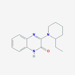 molecular formula C15H19N3O B2393156 3-(2-ethylpiperidin-1-yl)quinoxalin-2(1H)-one CAS No. 1351398-80-5
