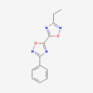 3-Ethyl-3'-phenyl-5,5'-bi-1,2,4-oxadiazole