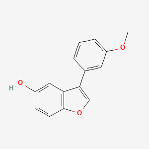 molecular formula C15H12O3 B2393207 3-(3-Methoxyphenyl)-1-benzofuran-5-ol CAS No. 1573547-60-0