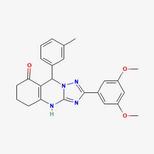 2-(3,5-dimethoxyphenyl)-9-(m-tolyl)-5,6,7,9-tetrahydro-[1,2,4]triazolo[5,1-b]quinazolin-8(4H)-one