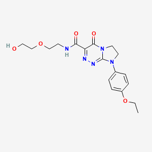 8-(4-ethoxyphenyl)-N-(2-(2-hydroxyethoxy)ethyl)-4-oxo-4,6,7,8-tetrahydroimidazo[2,1-c][1,2,4]triazine-3-carboxamide