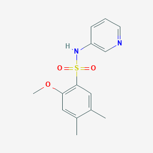 molecular formula C14H16N2O3S B239322 2-methoxy-4,5-dimethyl-N-(3-pyridinyl)benzenesulfonamide 