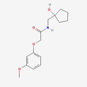 molecular formula C15H21NO4 B2393224 N-((1-羟基环戊基)甲基)-2-(3-甲氧基苯氧基)乙酰胺 CAS No. 1234924-95-8