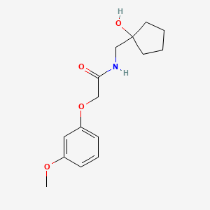 molecular formula C15H21NO4 B2393224 N-[(1-hydroxycyclopentyl)methyl]-2-(3-methoxyphenoxy)acetamide CAS No. 1234924-95-8