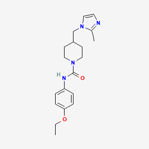 N-(4-ethoxyphenyl)-4-((2-methyl-1H-imidazol-1-yl)methyl)piperidine-1-carboxamide