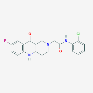 N-(2-chlorophenyl)-2-(8-fluoro-10-oxo-3,4-dihydrobenzo[b][1,6]naphthyridin-2(1H,5H,10H)-yl)acetamide