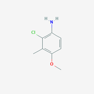 molecular formula C8H10ClNO B2393255 2-Chloro-4-methoxy-3-methylaniline CAS No. 2060044-86-0