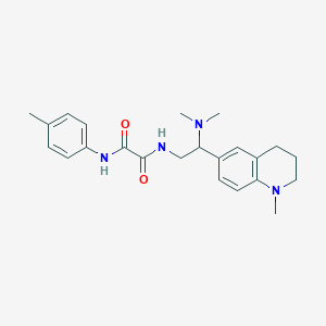 N1-(2-(dimethylamino)-2-(1-methyl-1,2,3,4-tetrahydroquinolin-6-yl)ethyl)-N2-(p-tolyl)oxalamide
