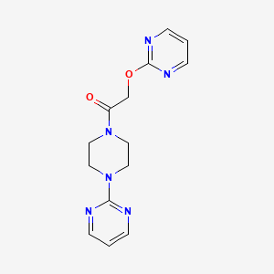 1-(4-(Pyrimidin-2-yl)piperazin-1-yl)-2-(pyrimidin-2-yloxy)ethanone
