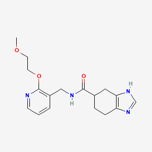 N-((2-(2-methoxyethoxy)pyridin-3-yl)methyl)-4,5,6,7-tetrahydro-1H-benzo[d]imidazole-5-carboxamide