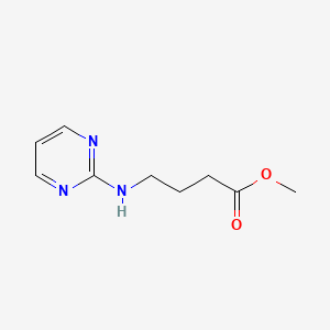 molecular formula C9H13N3O2 B2393290 Methyl 4-(2-pyrimidinylamino)butanoate CAS No. 339016-47-6