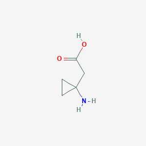 molecular formula C5H9NO2 B2393291 2-(1-Aminocyclopropyl)acetic acid CAS No. 133616-20-3