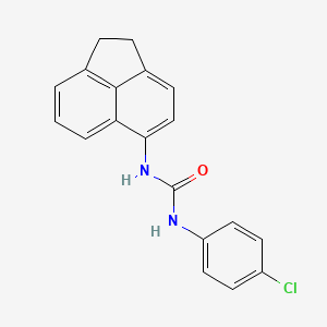 molecular formula C19H15ClN2O B2393303 1-(4-Chlorophenyl)-3-(1,2-dihydroacenaphthylen-5-yl)urea CAS No. 328539-99-7