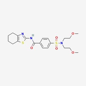 4-(N,N-bis(2-methoxyethyl)sulfamoyl)-N-(4,5,6,7-tetrahydrobenzo[d]thiazol-2-yl)benzamide