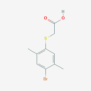 molecular formula C10H11BrO2S B2393315 (4-Bromo-2,5-dimethyl-phenylsulfanyl)-acetic acid CAS No. 321942-73-8