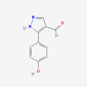 3-(4-hydroxyphenyl)-1H-pyrazole-4-carbaldehyde