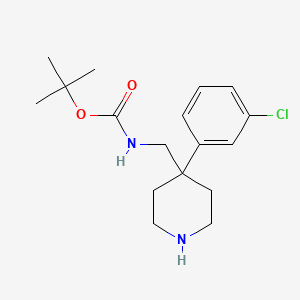 tert-Butyl [4-(3-chlorophenyl)piperidin-4-yl]methylcarbamate