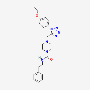 4-((1-(4-ethoxyphenyl)-1H-tetrazol-5-yl)methyl)-N-phenethylpiperazine-1-carboxamide