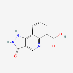 3-oxo-2,3-dihydro-1H-pyrazolo[4,3-c]quinoline-6-carboxylic acid
