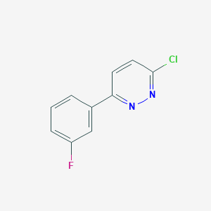 molecular formula C10H6ClFN2 B2393378 3-氯-6-(3-氟苯基)吡啶 CAS No. 66573-61-3
