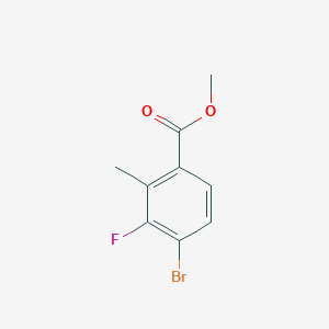 molecular formula C9H8BrFO2 B2393382 Methyl 4-Bromo-3-fluoro-2-methylbenzoate CAS No. 1365969-22-7