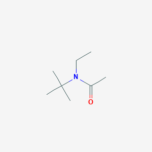 molecular formula C8H17NO B2393395 N-叔丁基-N-乙基乙酰胺 CAS No. 119152-94-2