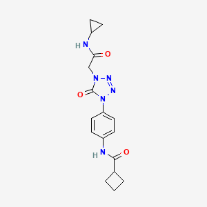N-(4-(4-(2-(cyclopropylamino)-2-oxoethyl)-5-oxo-4,5-dihydro-1H-tetrazol-1-yl)phenyl)cyclobutanecarboxamide