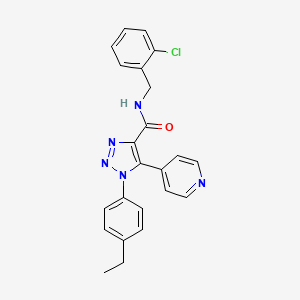 N-(2-chlorobenzyl)-1-(4-ethylphenyl)-5-(pyridin-4-yl)-1H-1,2,3-triazole-4-carboxamide