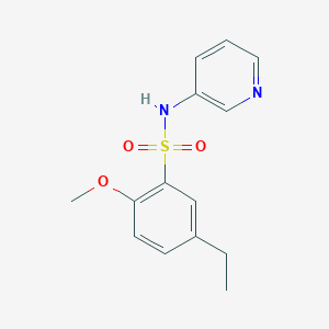 molecular formula C14H16N2O3S B239342 5-ethyl-2-methoxy-N-pyridin-3-ylbenzenesulfonamide 