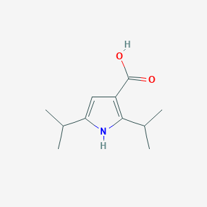 molecular formula C11H17NO2 B2393444 2,5-Diisopropyl-1H-pyrrole-3-carboxylic acid CAS No. 2137581-76-9