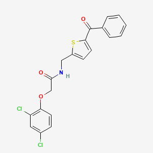 molecular formula C20H15Cl2NO3S B2393448 N-[(5-苯甲酰噻吩-2-基)甲基]-2-(2,4-二氯苯氧基)乙酰胺 CAS No. 1797282-11-1