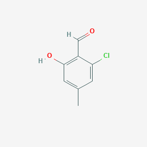 molecular formula C8H7ClO2 B2393459 2-Chloro-6-hydroxy-4-methylbenzaldehyde CAS No. 1427396-37-9