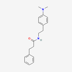 molecular formula C19H24N2O B2393478 N-(4-(dimethylamino)phenethyl)-3-phenylpropanamide CAS No. 953167-47-0