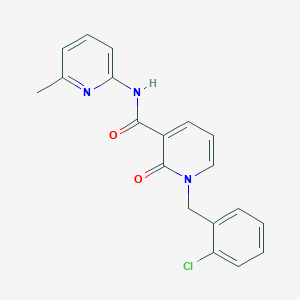 molecular formula C19H16ClN3O2 B2393493 1-(2-chlorobenzyl)-N-(6-methylpyridin-2-yl)-2-oxo-1,2-dihydropyridine-3-carboxamide CAS No. 923140-02-7