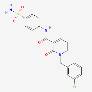 1-(3-chlorobenzyl)-2-oxo-N-(4-sulfamoylphenyl)-1,2-dihydropyridine-3-carboxamide