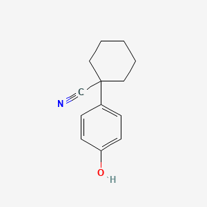 molecular formula C13H15NO B2393502 1-(4-Hydroxyphenyl)cyclohexane-1-carbonitrile CAS No. 868849-45-0